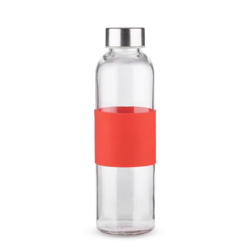 Bouteille en verre GLASSI 510 ml rouge personnalisable | Apothiclick