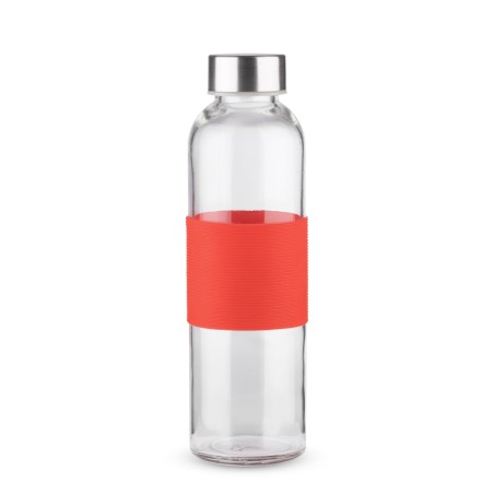 Bouteille en verre GLASSI 510 ml rouge personnalisable | Apothiclick