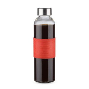 Bouteille en verre GLASSI 510 ml rouge personnalisable | Apothiclick
