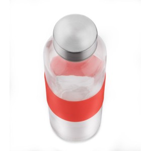 Bouteille en verre GLASSI 510 ml rouge personnalisable | Apothiclick