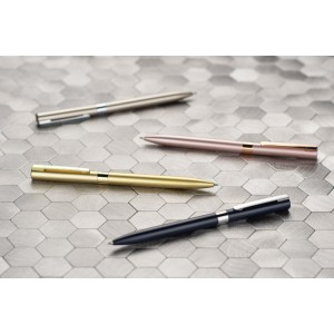 Stylo gel métal GELLE or personnalisable gravure | Apothiclick