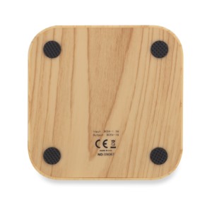 Chargeur à induction LINO effet bois personnalisable | Apothiclick