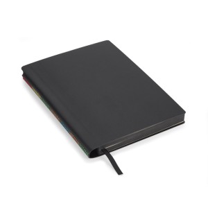 Carnet A5 BELLIS noir personnalisable gravure | Apothiclick