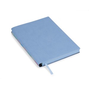 Carnet A5 BELLIS azur personnalisable gravure | Apothiclick