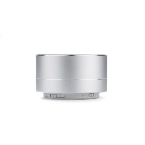 Enceinte Bluetooth POP métal argent personnalisable | Apothiclick