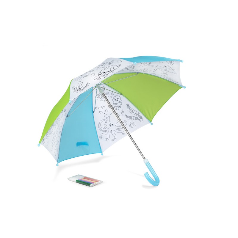 Parapluie à colorier enfant KIDDI avec feutres | Apothiclick