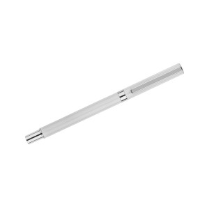 Stylo gel IDEO métal blanc personnalisable gravure | Apothiclick