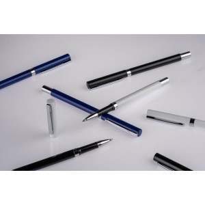 Stylo gel IDEO métal blanc personnalisable gravure | Apothiclick