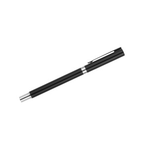 Stylo gel IDEO métal noir personnalisable gravure | Apothiclick