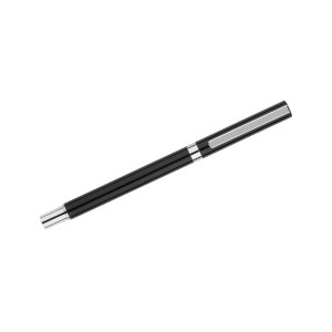 Stylo gel IDEO métal noir personnalisable gravure | Apothiclick