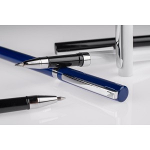 Stylo gel IDEO métal noir personnalisable gravure | Apothiclick