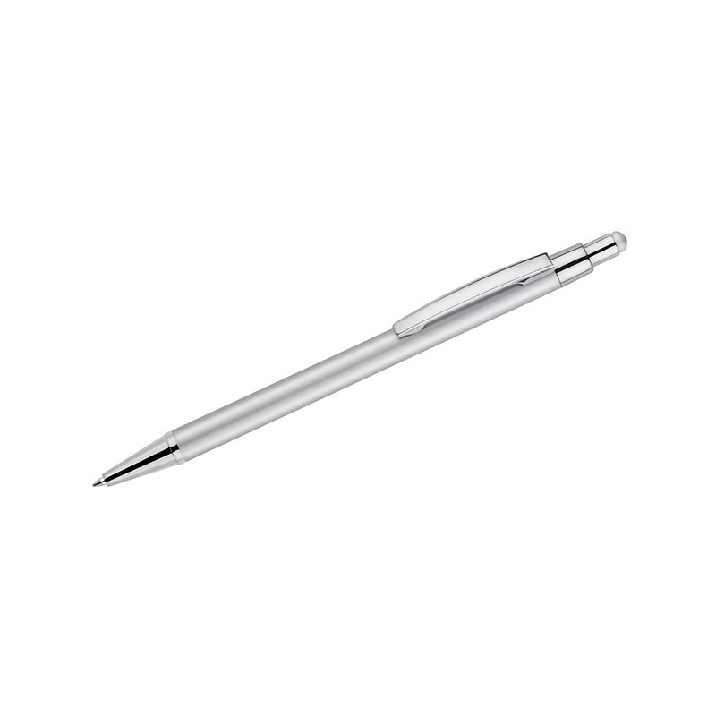 Stylo touch DAWEI argent personnalisable gravure | Apothiclick