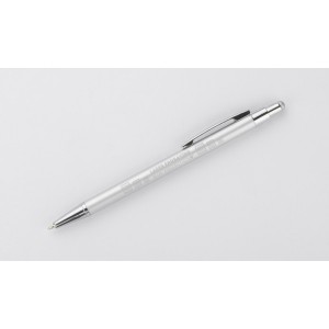 Stylo touch DAWEI argent personnalisable gravure | Apothiclick