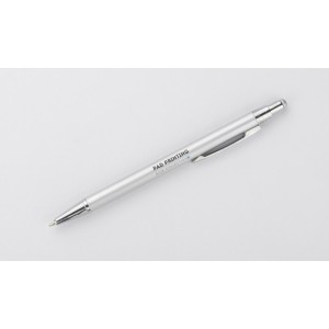 Stylo touch DAWEI argent personnalisable gravure | Apothiclick