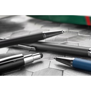 Stylo touch DAWEI noir personnalisable gravure | Apothiclick