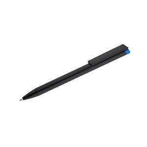 Stylo métal ALI noir/bleu personnalisable gravure couleur | Apothiclick