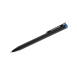 Stylo métal ALI noir/bleu personnalisable gravure couleur | Apothiclick