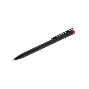 Stylo métal ALI noir/rouge personnalisable gravure couleur | Apothiclick
