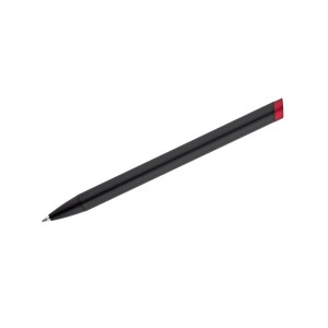 Stylo métal ALI noir/rouge personnalisable gravure couleur | Apothiclick