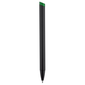 Stylo métal ALI noir/vert personnalisable gravure couleur | Apothiclick