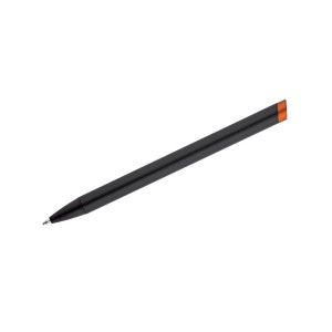 Stylo métal ALI noir/orange personnalisable gravure couleur | Apothiclick