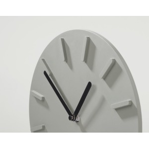 Horloge murale LUCIA grise personnalisable Ø 25 cm | Apothiclick