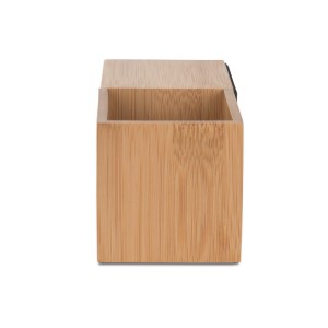 Organiseur de bureau BAMBOO avec horloge LED – Calendrier, alarme et thermomètre