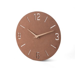Horloge murale NATURAL en MDF – Design moderne et matériaux naturels