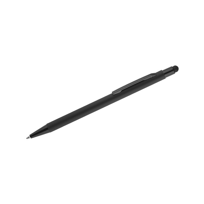 Stylo à bille tactile fin en aluminium – Stylo design noir professionnel