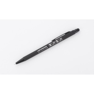 Stylo à bille tactile fin en aluminium – Stylo design noir professionnel