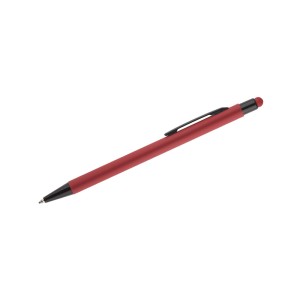 Stylo à bille tactile fin en aluminium – Stylo design rouge professionnel
