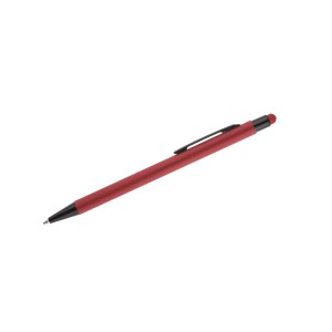 Stylo à bille tactile fin en aluminium – Stylo design rouge professionnel