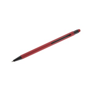Stylo à bille tactile fin en aluminium – Stylo design rouge professionnel