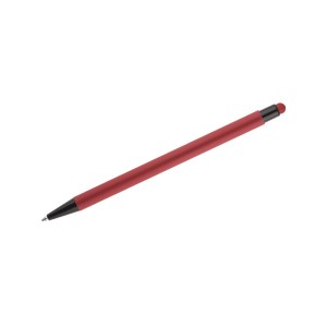 Stylo à bille tactile fin en aluminium – Stylo design rouge professionnel