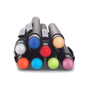 Stylo à bille tactile en aluminium – Stylo gravé effet premium or