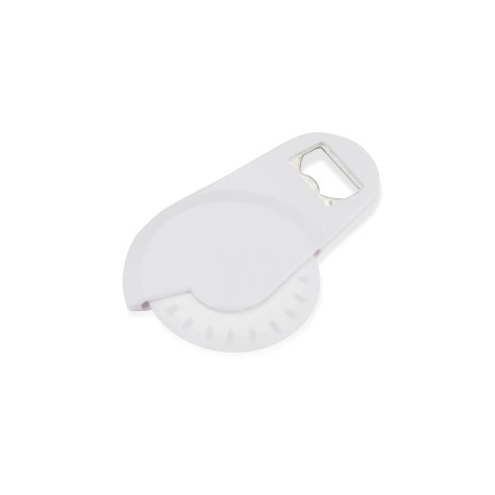 Couteau à pizza avec décapsuleur – Coupe-pizza multifonction blanc