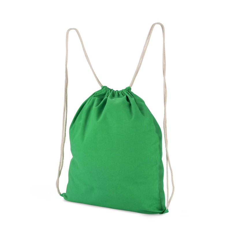 Sac à cordons en coton WOLITE COLOR vert