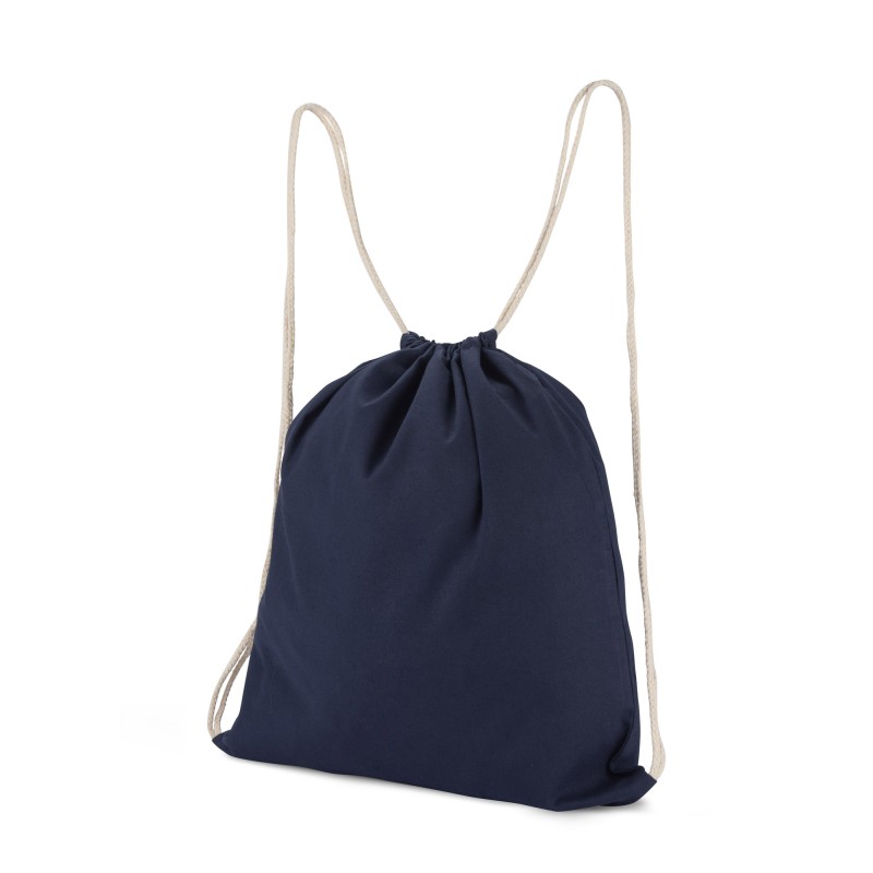 Sac à cordons en coton WOLITE COLOR bleu