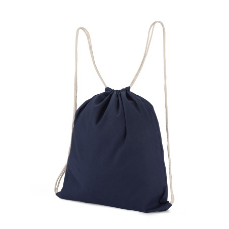 Sac à cordons en coton WOLITE COLOR bleu