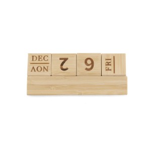 Calendrier en bambou NEN