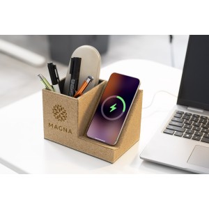 Organiseur de bureau avec chargeur inductif COVBI