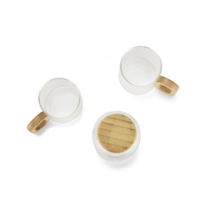 Set à boissons avec éléments en bambou TRINKLA