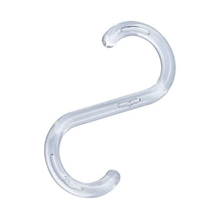 Crochet en S – Plastique transparent – 55 mm