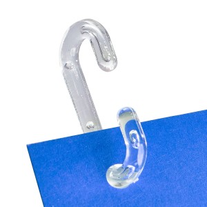 Crochet en C – Plastique transparent – 38 mm