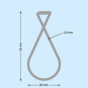 Pince-crochet pour faux plafond en T