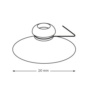 Ventouses avec crochet – Transparentes