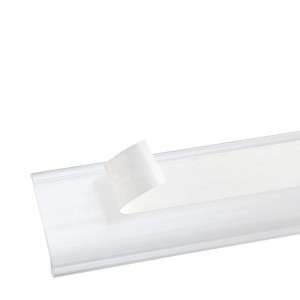 Réglette porte-étiquette 18x1000mm – Adhésive transparente