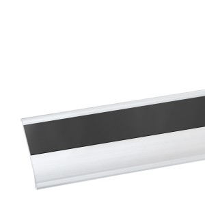 Réglette porte-étiquette 18 x 1000mm – Magnétique transparente