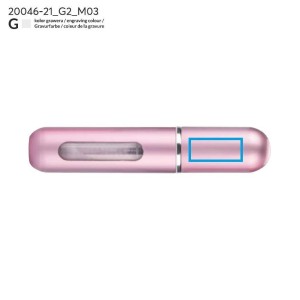 Flacon vaporisateur rechargeable LIMA 5 ml