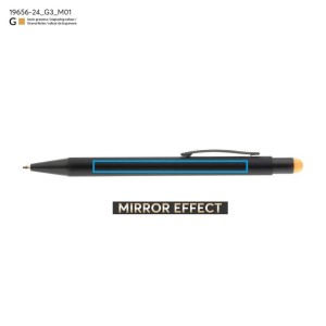 Stylo à bille tactile en aluminium – Stylo gravé effet premium or